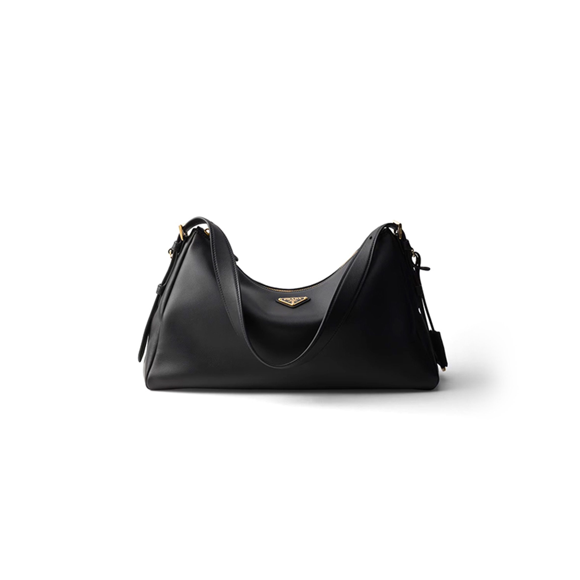 PRADA AIMÉE LARGE LEATHER SHOULDER BAG 1BC228 (39*23*12cm)